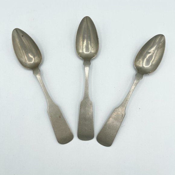 Hall & Elton Antique Spoons Set of 3 RARE 1850-1899 Wallingford, Connecticut CT - Picture 3 of 13